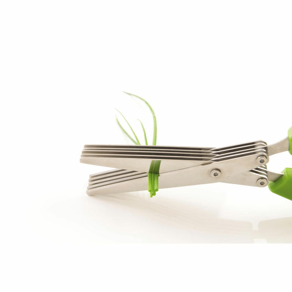 Ciseaux à herbes 5 lames vert - Visuel 6